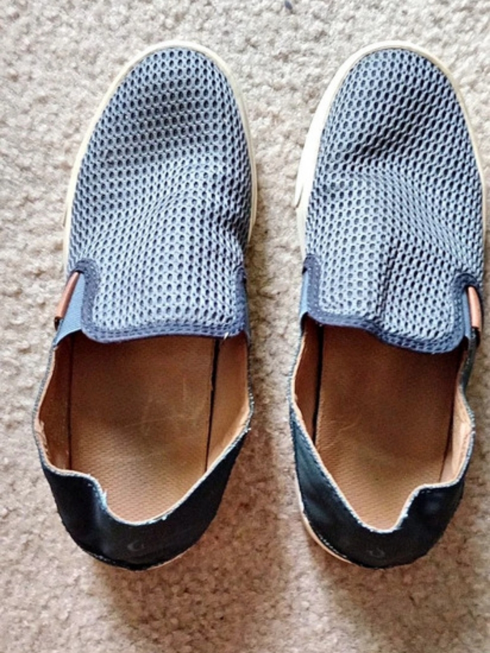 Women’s OluKai Shoes Pehuea Mesh Slip On Comfort Loafer Gray Size 7.5